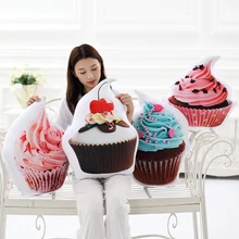 Мороженое/торт в форме плюшевая подушка в виде еды печенье/шоколад/вишня/клубника/кремовые украшения Подушка Диван стул