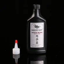 Татуировка черная 1 шт тату чернила форма рваная нить тату интенсивный черный сироп 360 мл Красота работа