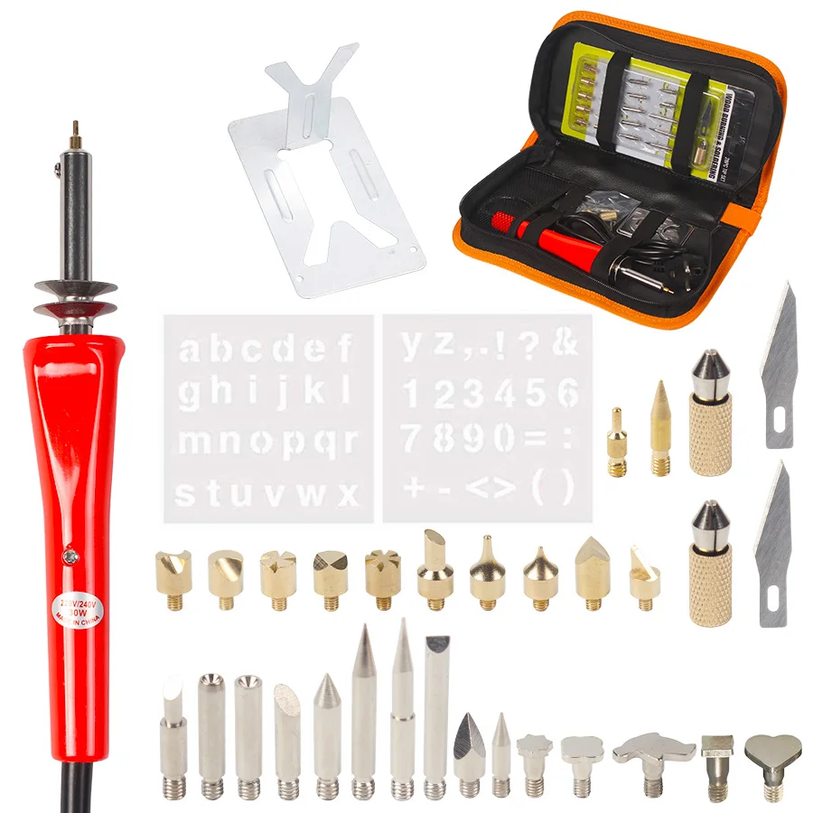 

Electric Soldering Iron and Tweezer Adjustable Temperature Solder Station Stand Solder Wire Tool Kit With 31pcs Iron Tip