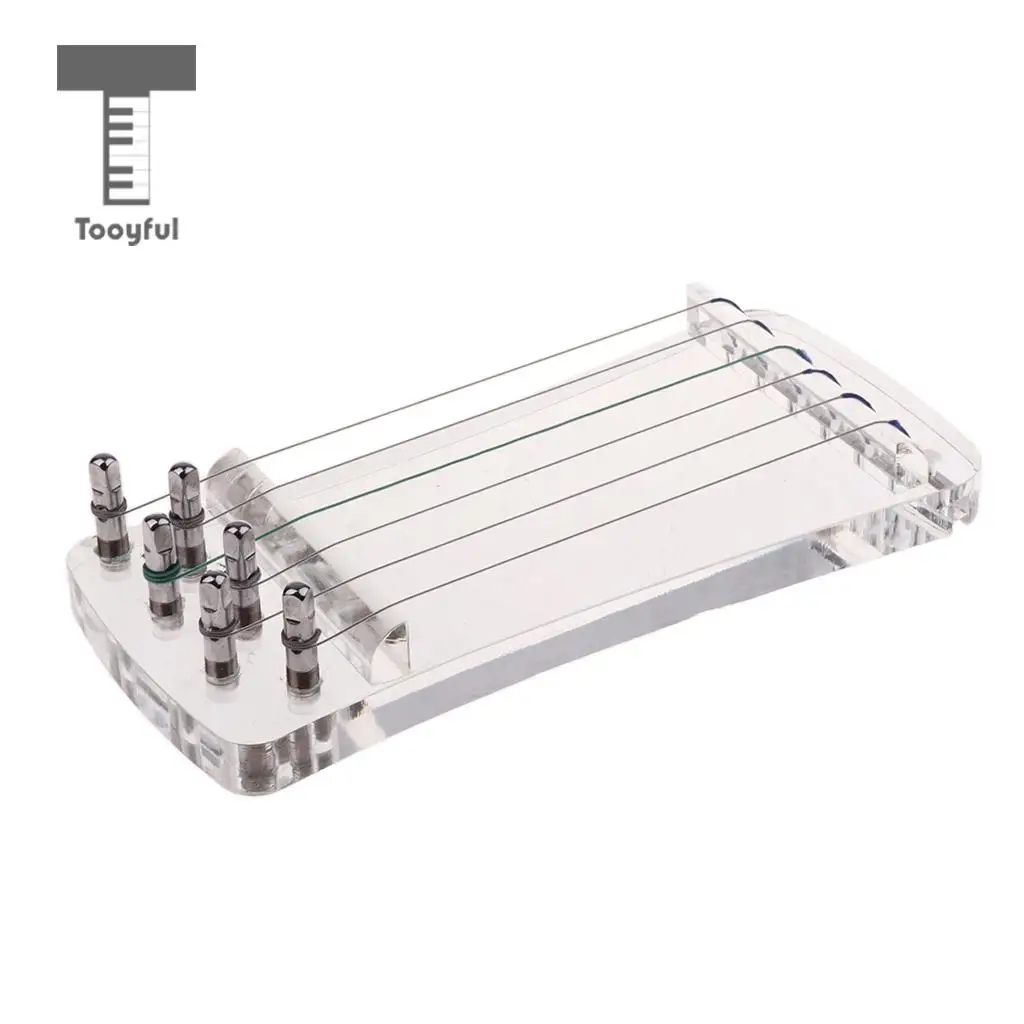 Tooyful 6 Strings Crystal Transparent Finger Hand Trainer for Guzheng Chinese Zither