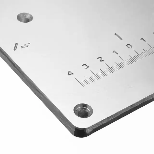 235*120*8mm Woodworking Multifunctional Aluminum Alloy Table Insert Plate Plastic Router BoardInsert Ring