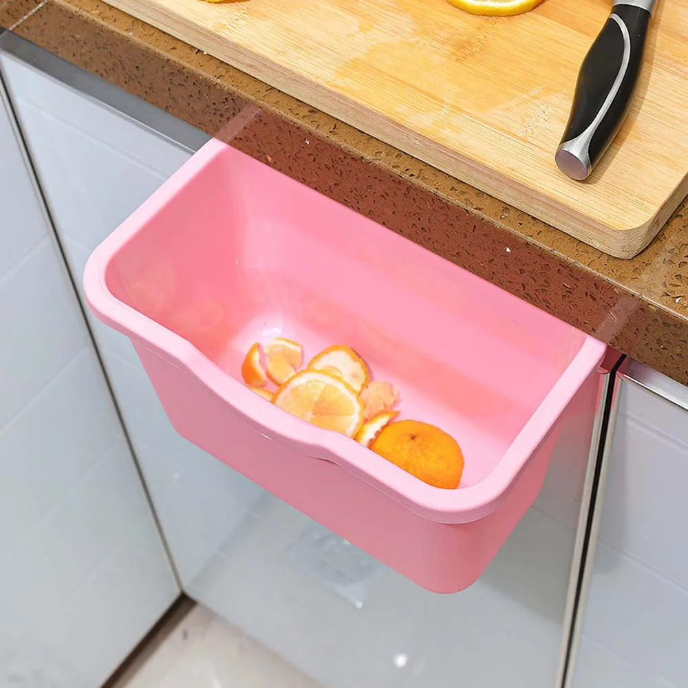 

Environmental Hanging Kitchen Cabinet Door Trash Rack Style Storage Garbage Boxs Drop Storage Holder Rack19