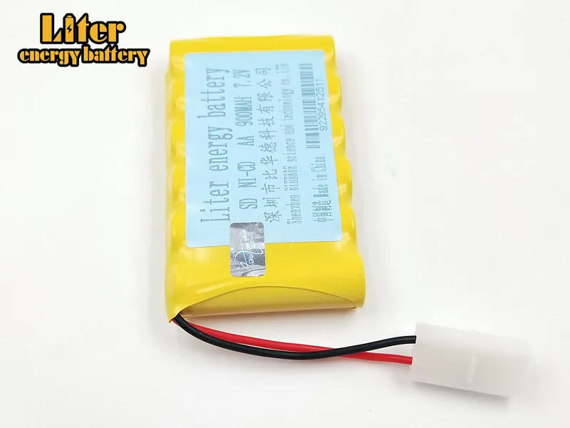 5 шт. 7,2 v 900mah AA NI-CD батарея с 7,2 v зарядным устройством набор для электрических игрушек автомобиля Telerobot лодка пульт дистанционного управления Танк L6.2-2P разъем