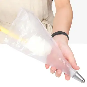 

100Pcs Thickened Large Piping Bags PE Disposable Safe Durable Pastry Bags