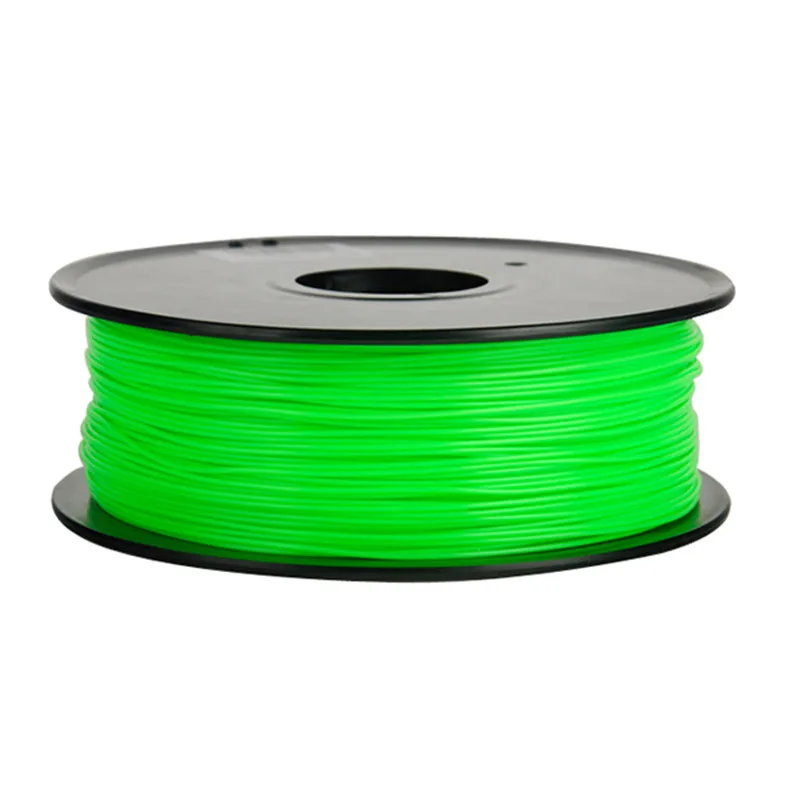 Нить для 3D-принтера Anet PLA, 1 кг/рулон, 1,75 фунт, мм, пластиковая нить, Резиновая лента, расходные материалы для 3D-принтера, 10 шт - Цвет: Зеленый