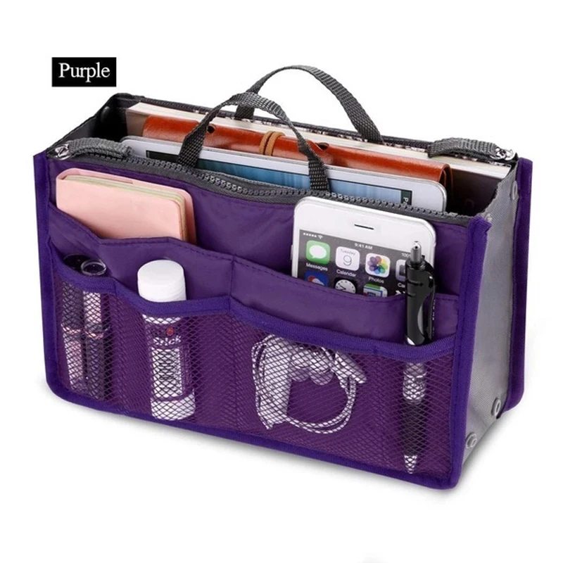 

Multi-function Cosmetic Storage Bag Makeup Case Women Make Up Bath Organizer Double Zipper Bag Thickening Wash Storage Bags