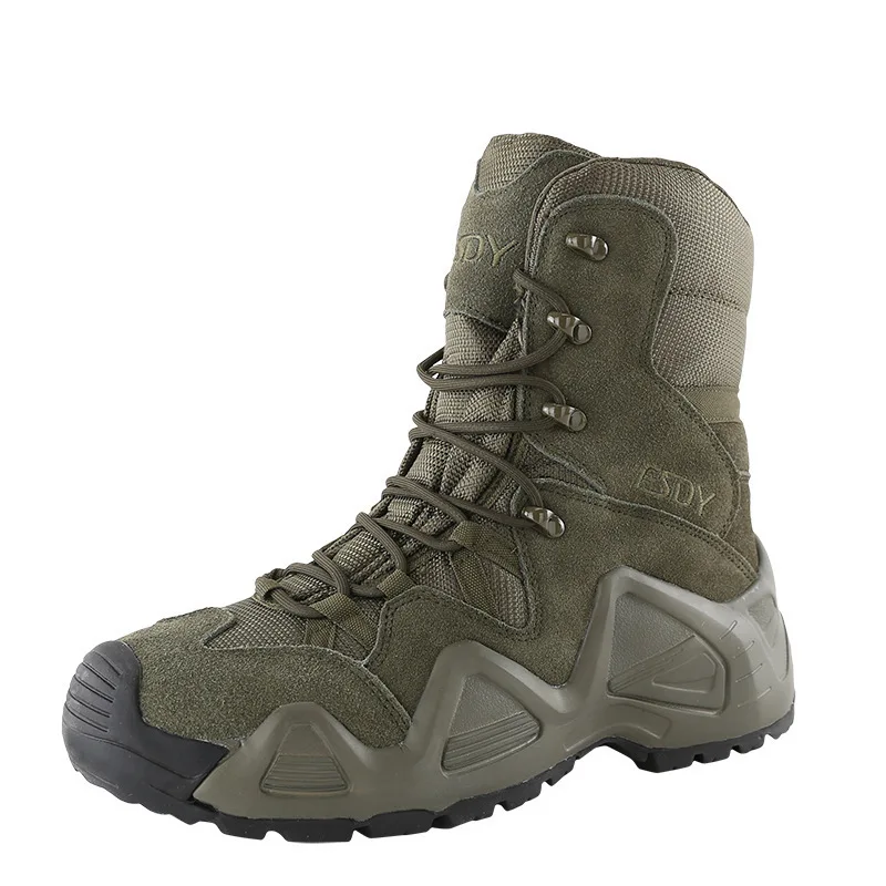 Для мужчин и женщин; Тактические армейские ботинки для поклонников пустыни; почтовые женские ботинки для альпинизма, охоты, тренировок; нескользящая обувь для пеших прогулок - Цвет: Army Green