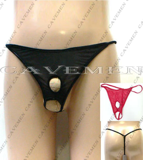 

Double hole Bare Sexy men pants * 3322 *sexy men lingerie T-Back Thong G-String T pants Brief Underwear free shipping
