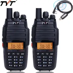 2 шт TYT TH-UV8000D портативный приёмопередатчик-ретранслятор 10 W Dual Band Отображение режима ожидания 3600 mAh Портативный трансивер высоким