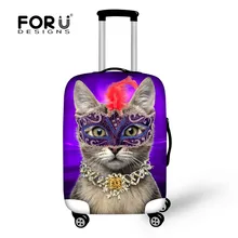 Neue Design 3D Wasserdicht Elastic Reisegepäck Abdeckung Katze Gedruckt Schützen Koffer Abdeckung Gelten für 18/20/22/24/26/28/30 zoll Fall