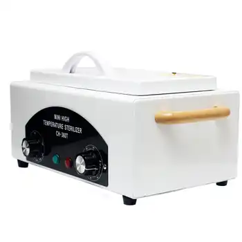 High Temperature Sterilizer For Nail Tools - Hot Air Disinfection With Removable Stainless Steel Tank