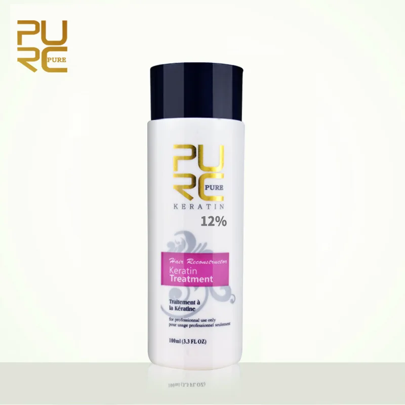 

PURC Keratin Straightener Hair Treatment Repair Damaged Eliminates Frizzy Hair Make Hair Smoothing Contain 12% Formalin 100ml