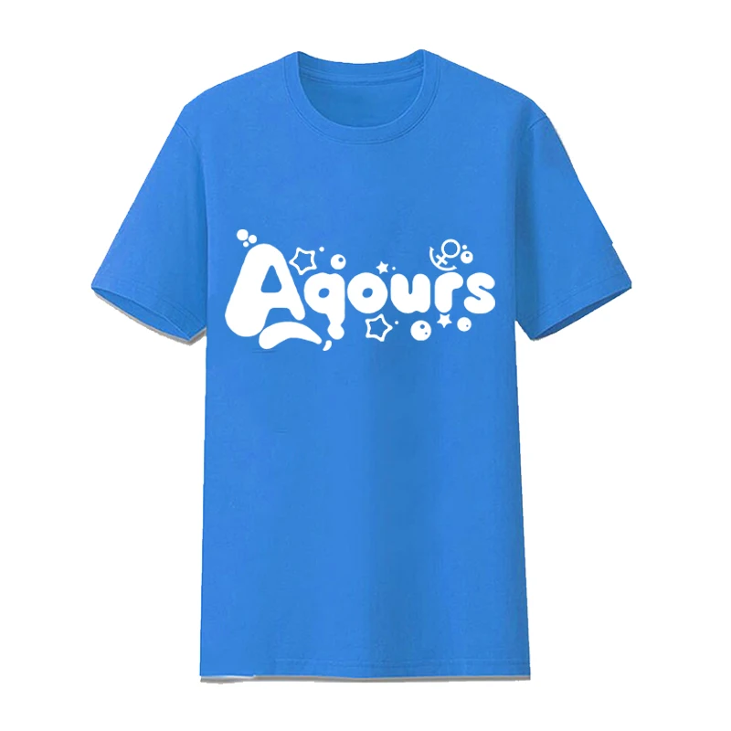 Аниме lovelive! Солнечный свет! Футболка для костюмированной вечеринки Aqours; летние хлопковые футболки с короткими рукавами и рисунком Руби куросавы