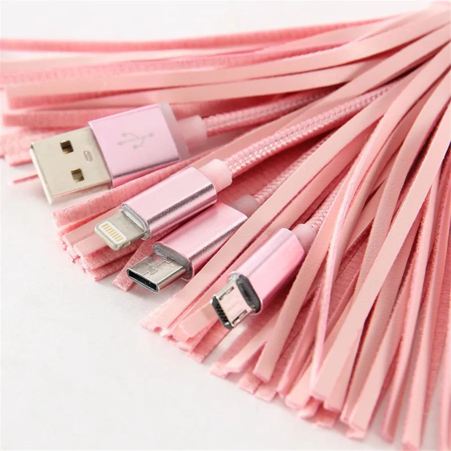 Многофункциональный USB плетеный шнур зарядное устройство сумка Подвеска кисточка пышный шар брелок аксессуары помпон декоративный Шарм BP01A