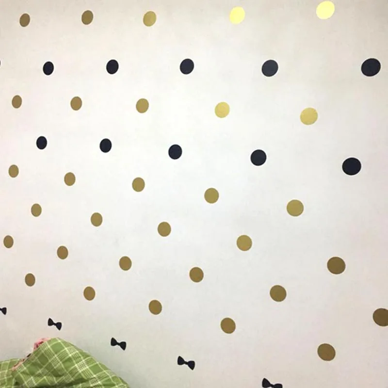 

1sheet 3/4/5cm Polka Dots circles Removable Vinyl Wall Stickers Baby Kids Children Bedroom Wallpaper Home Decor Wall Art Decal