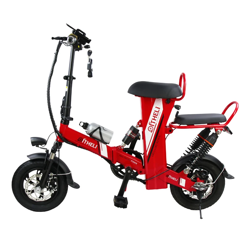 Cheap mini electric bike 12-inch power folding scooter adult small generation drive electric bicycle lithium battery electric bike 28
