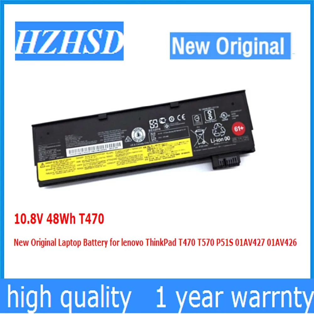 10 8 V 48Wh T470 новый оригинальный аккумулятор для ноутбука lenovo ThinkPad T570 P51S 01AV427 01AV426 |