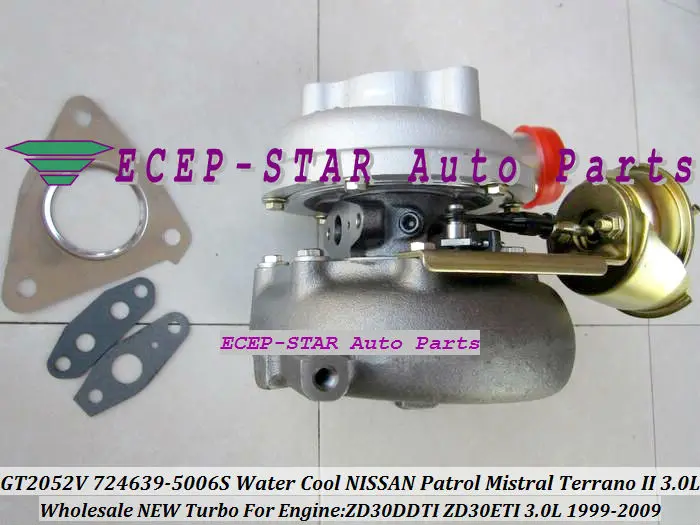 Вода Turbo GT20 724639-5006 S 705954-0013 705954 724639 турбонагнетатель для Nissan Patrol Mistral Y61 TERRANO ZD30DDTI ZD30ETI 3.0L