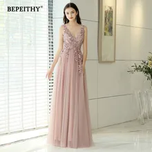 Новое поступление, розовое длинное вечернее платье с v-образным вырезом, элегантные вечерние платья, винтажное платье для выпускного вечера с разрезом, Abendkleider