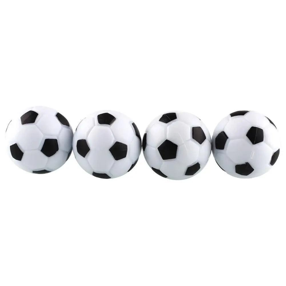 Новый Fun Пластик 4 шт. 32 мм Футбол Настольный мяч Футбол Fussball черный + белый