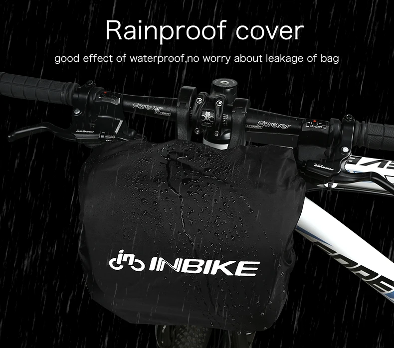 Top INBIKE Waterproof Bike Bag Large Capacity Handlebar Front Tube Bag Bicycle Pocket Shoulder Backpack Cycling Bike Accessories H-9 9