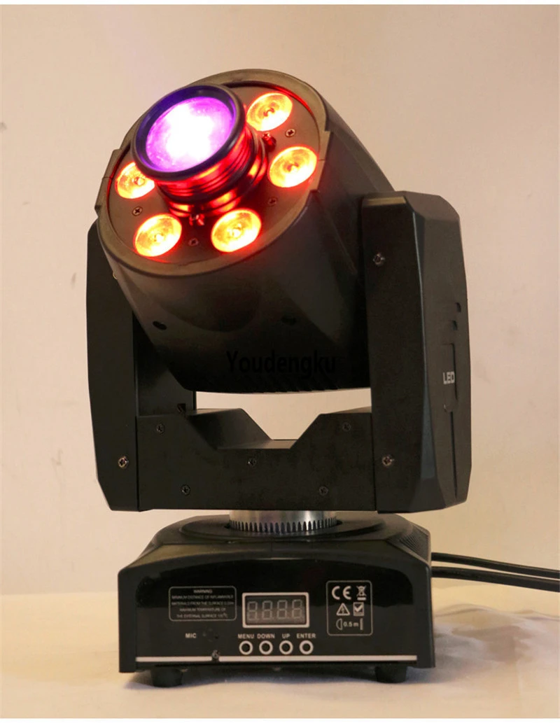 20 шт. Горячая 6x8 Вт моющаяся движущаяся головка rgbw свет dmx gobo проектор мини