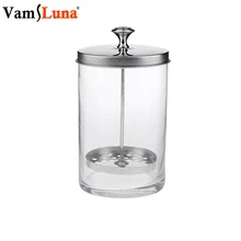 Прозрачная портативная дезинфекция из нержавеющей стали стеклянная дезинфицирующая банка прочная для Салон Парикмахерская стерилизация контейнер дезинфицирование