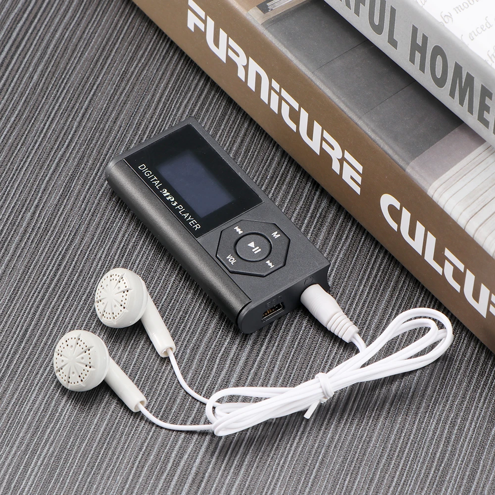 FORNORM мини USB воспроизводитель Mp3 музыкальный медиаплеер ЖК-экран поддержка 16 Гб Micro SD TF карта цифровой музыкальный mp3-плеер