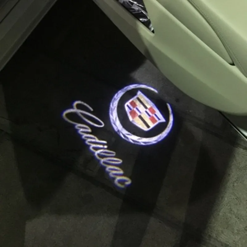2X светодиодный лазерный привидение теней дверь шаг любезно Добро пожаловать дверная проекционная Подсветка фонарик-проектор изображений для Cadillac SRX XTS SXT ats, CTS