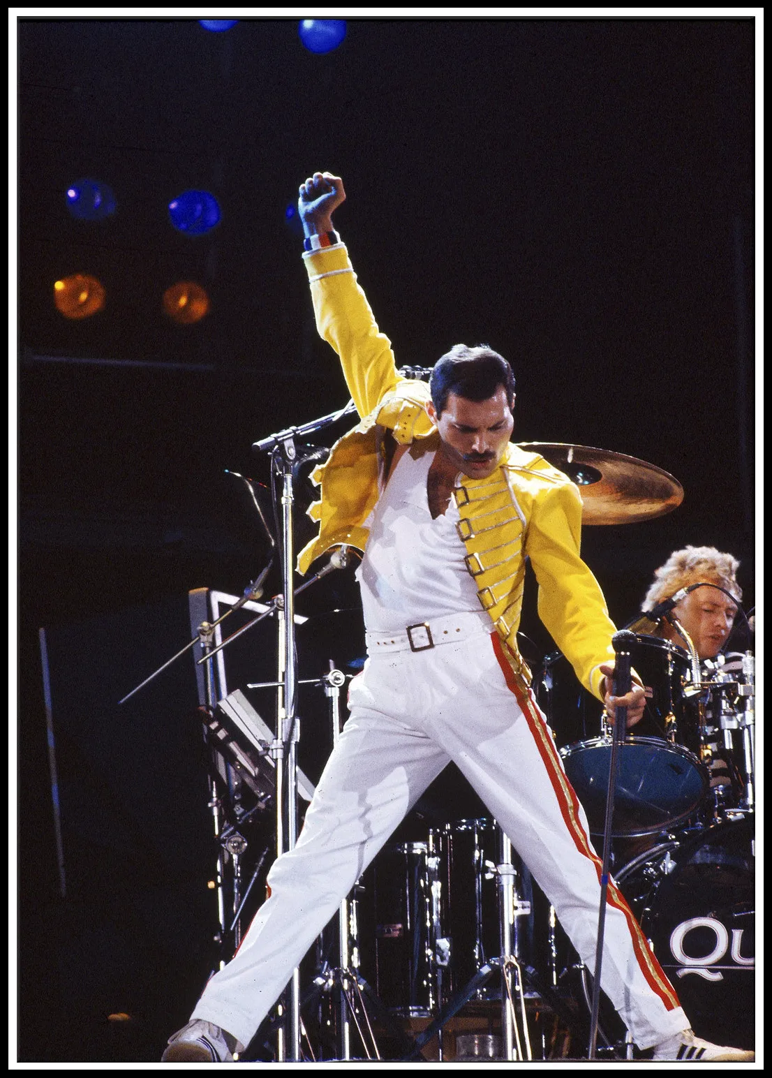Постер группы &quotQueen&quot Меркьюри Арт плакат Классический белый Бумага постер