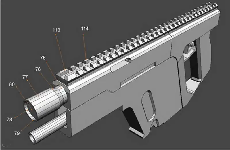 DIY 1:1 KRISS Super V винтовка пистолет Бумажная модель собрать ручной работы 3D игра-головоломка детская игрушка