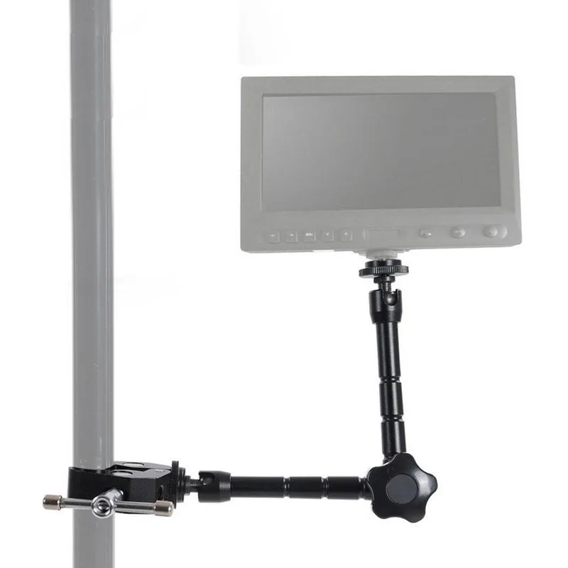 Super Clamp 7/11 inches Adjustable Magic Articulated Arm for Mounting HDMI Monitor LED Light LCD Video Camera Flash Camera DSLR-3