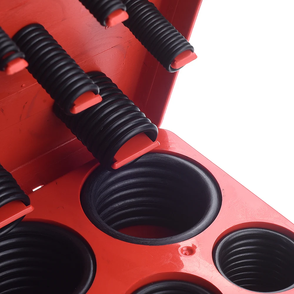 382 pces universal o ring silicone junta metrica 02