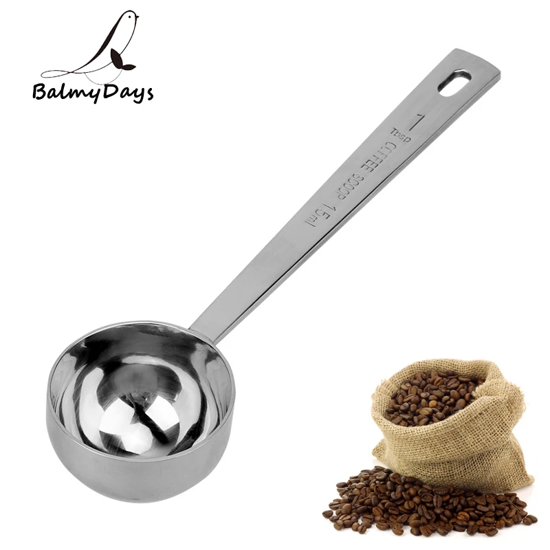 

1Pc Stainless Steel Coffee Scoop Measuring Spoon Kitchen Tablespoon Coffee Tea Measuring Scoop Sugar Spice Scoop Measuring Tools