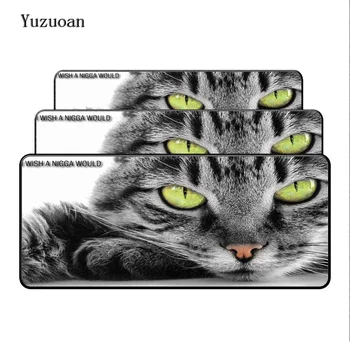 

Yuzuoan Grayish Lying Cat Gaming Large Animal Mouse Pad Desk Mat Cushion blocked Gaming Mousepad mouse mat For CS GO DOTA Games