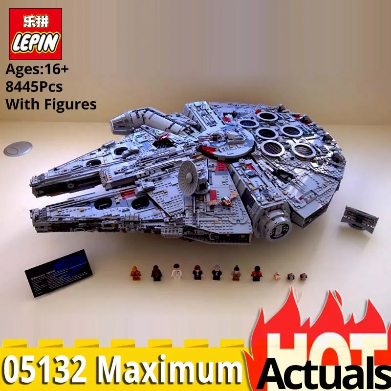 

LEPIN Star Plan Series 05132 Ultimate Collector's Millennium Falcon Set Building Blocks star wars 75192 Christmas gift boys toys