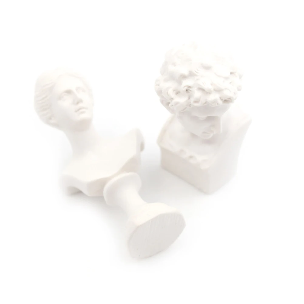 1 шт. Мини бюст скульптура статуя белая Смола Венера Давид мебель кукольный домик играть миниатюрные ролевые
