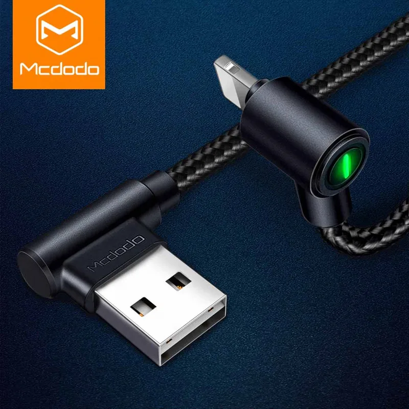 

USB Cable For iPhone, MCDODO LED Fast Data Charger Cable For iPhone XS Max XR X 8 7 6 6S 5S iPad Cord Mobile Phone Cable Charge