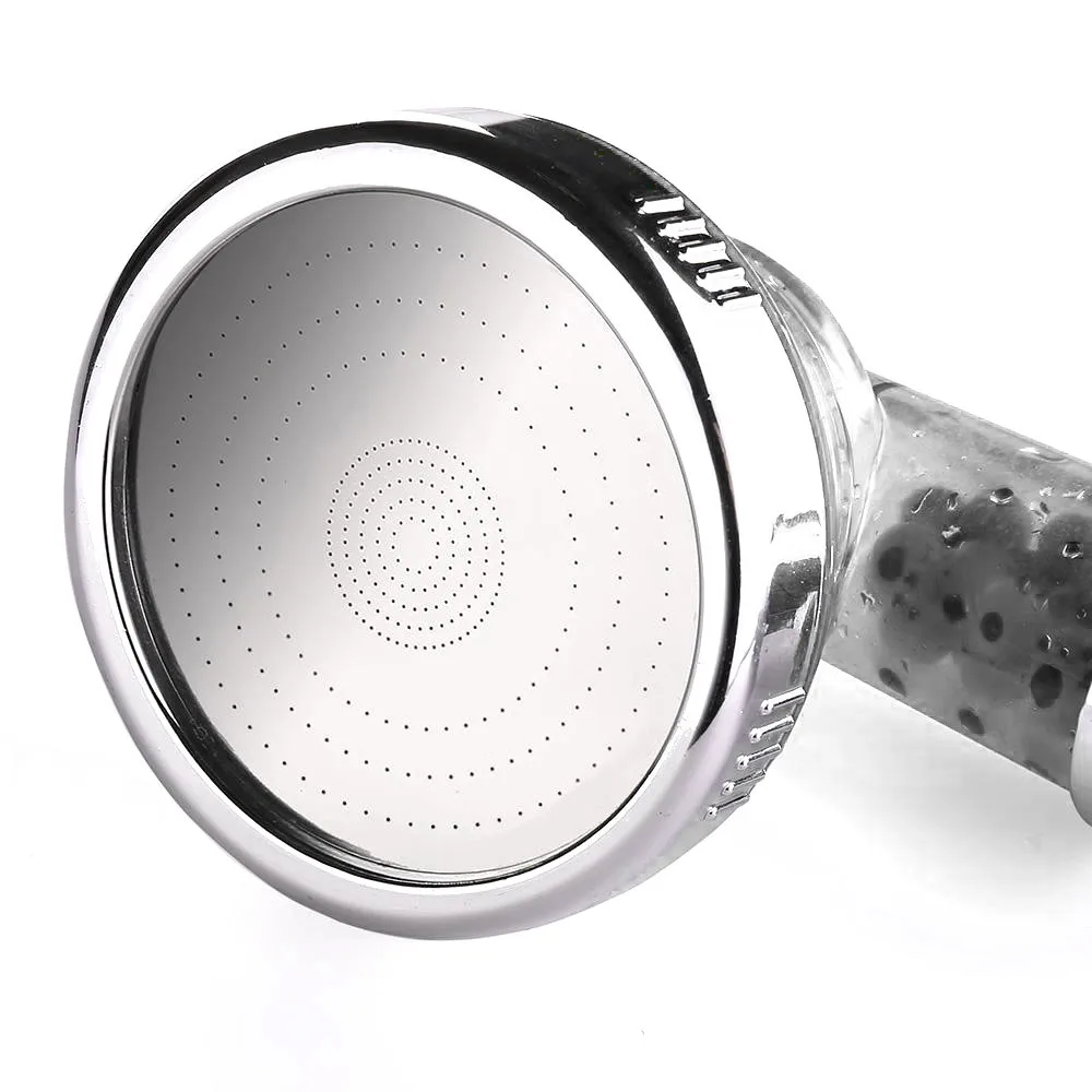

High Turbo Pressure Shower Head Bathroom Hand Large Rainfall Water Saving Filter