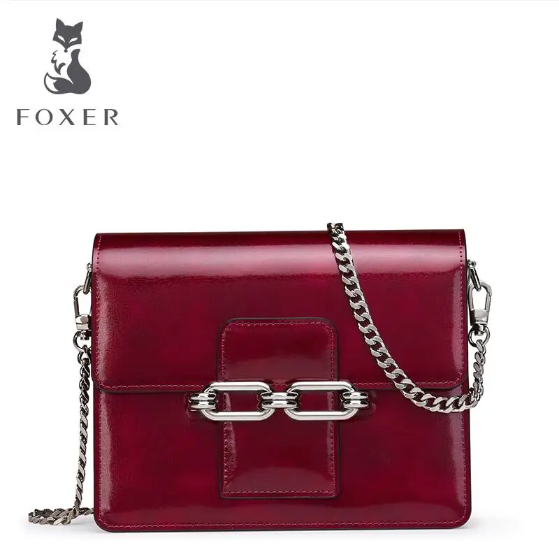 

FOXER 2019 New quality luxury handbags women bags designer fashion Chain women leather Shoulder Crossbody bags female bag