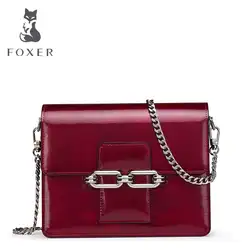 FOXER 2019 новые качественные роскошные сумки женские сумки дизайнерские модные цепи женские кожаные сумки через плечо женская сумка