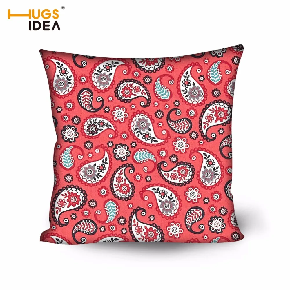 HUGSIDEA بوهيميا نمط بيزلي غطاء وسادة مكتب كرسي مقعد سيارة أكياسها ديكور المنزل أريكة الفراش رمي وسادة يغطي