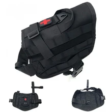 Военная Экипировка службы собаки жгут армейская собака боевой тренировочный Молл жилет для собак тактическая жгут одежда Подшипник нагрузки