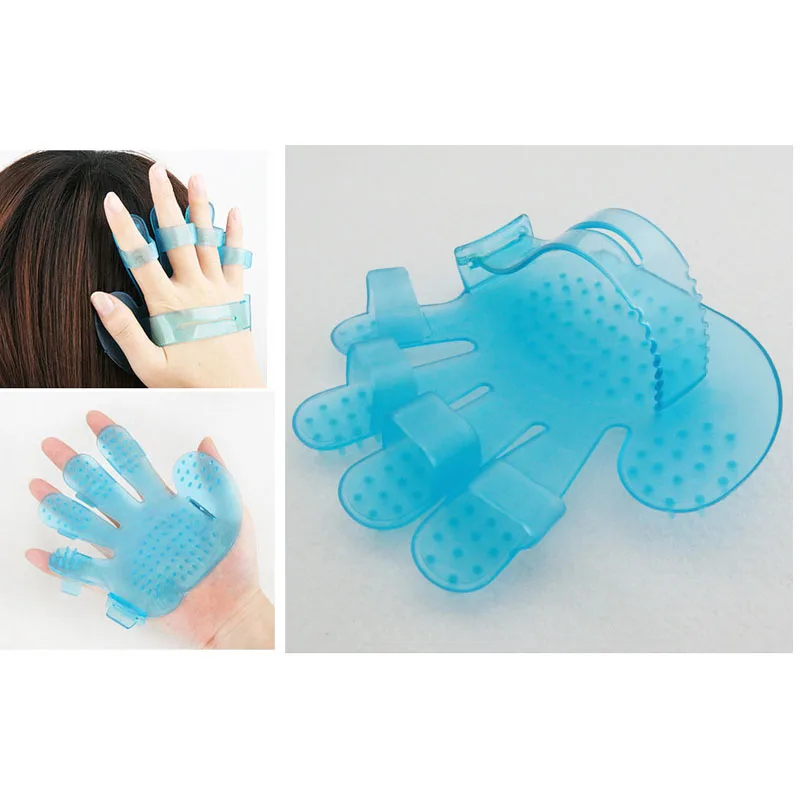 Body & Hair cleaning Washing Scalp Massage Massager Glove brush Comb