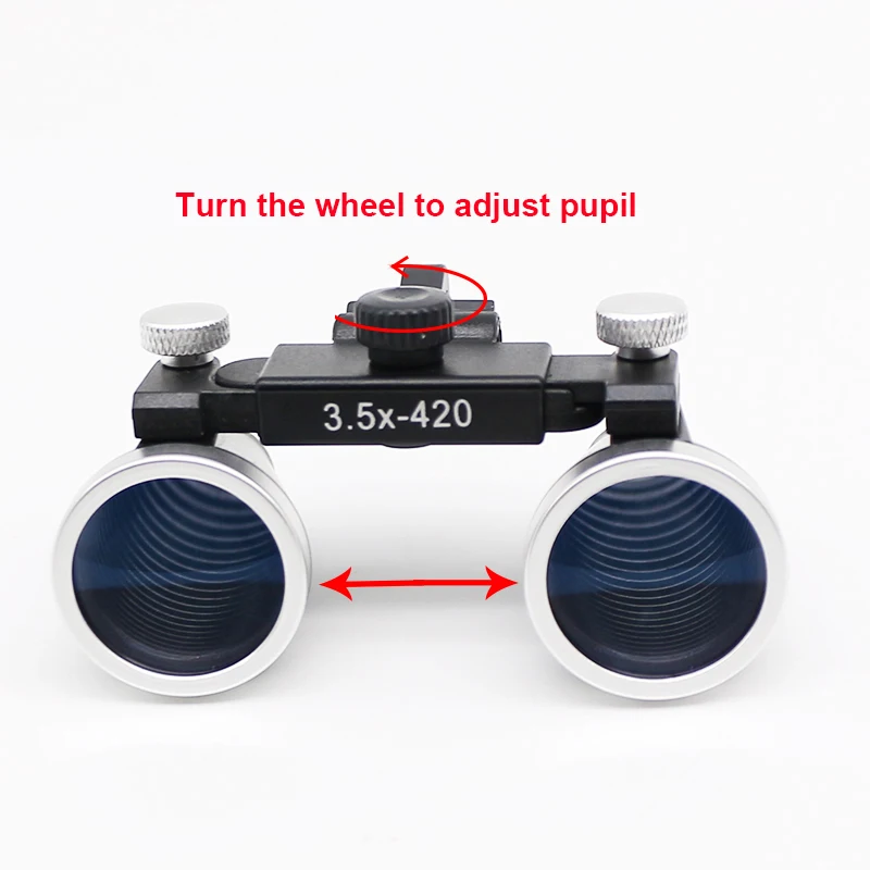  2.5X 3.5X Dental Loupe Surgery Loupe with Dental Headlight Flip Up Magnifier Medical Loupe Oral Cav - 4000014164099