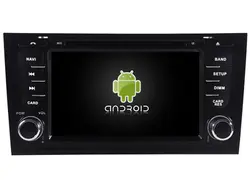 Navirider dvd-плеер автомобиля мультимедиа Автомагнитола аудио стерео android 8,1 gps для AUDI A6 S6 RS6 1997-2004 с canbus красный свет