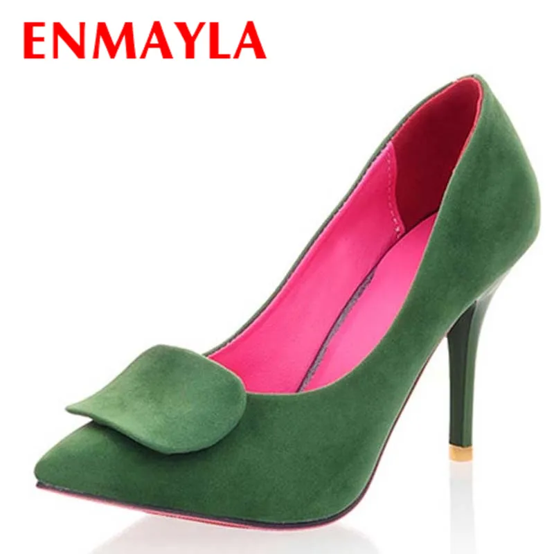 

New Big size34-43 Red Bottom Women Pumps Sexy Pointed toe High Heels Wedding Shoes Brand Design Less Platform Pumps