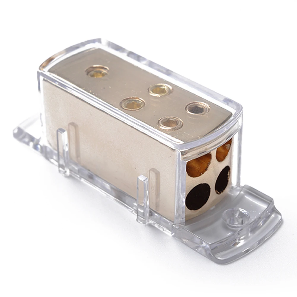

Power Ground Audio Amp 2-Way Car 4-way Cable Distribution Block Splitter Stereo