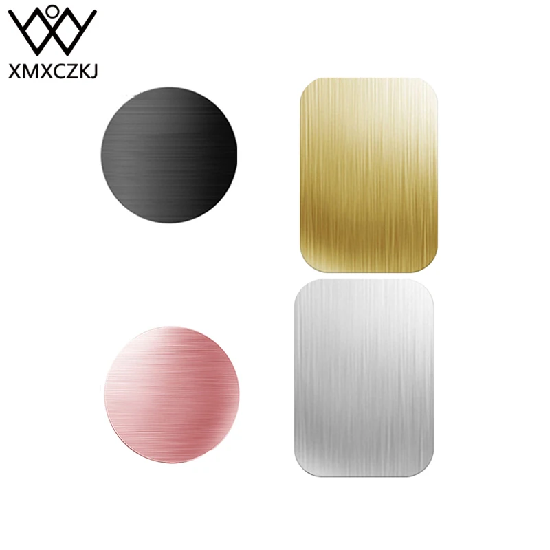 

XMXCZKJ Mobile Phone Phone Magnetic Car Mount Metal Plate With Adhesive Magnet Stand Support For Auto Accessories Replacement