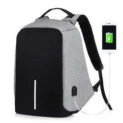 Рюкзак Anti Theft Рюкзак Малыш 2018 для мужчин женщин USB черный 15 дюймов ноутбук мода путешествия школьные ранцы Bagpack Прямая доставка
